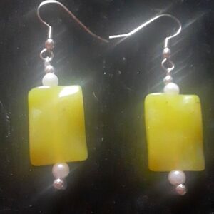 Elegant Yellow Earrings